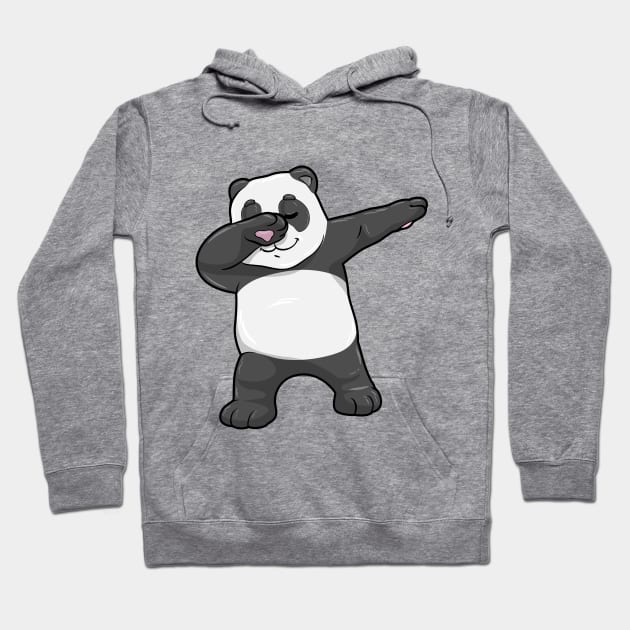 Panda at Hip Hop Dance Dab Hoodie by Markus Schnabel